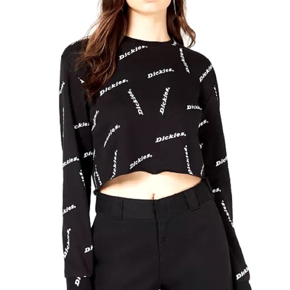 Dickies Logo Graphic Cropped Sweatshirt